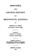 Cover of Sketches from Church History for Mennonite Schools